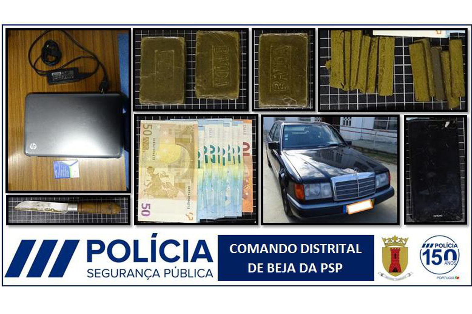 PSP deteve suspeito de tráfico de droga Rádio Pax