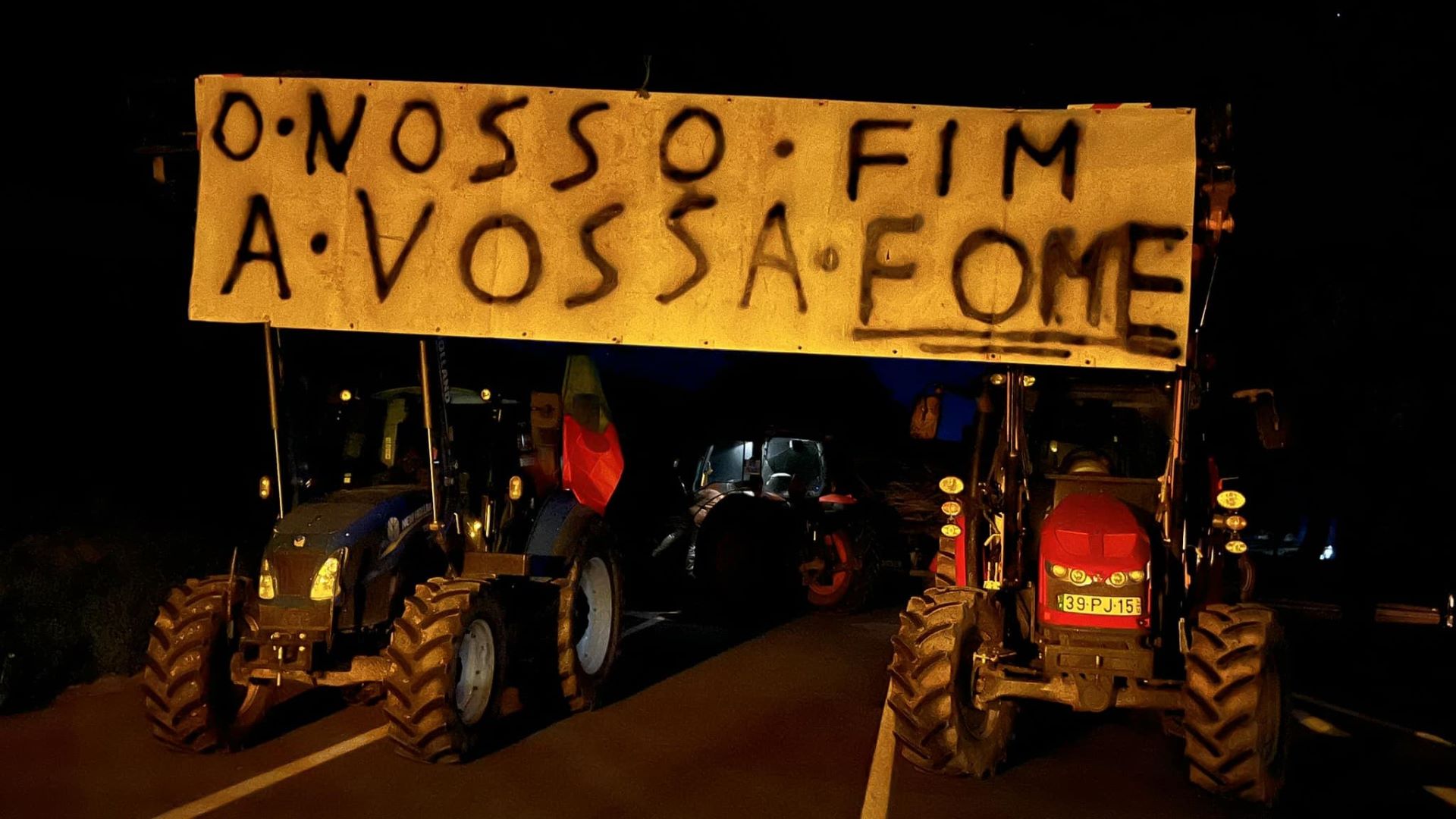 Protesto De Agricultores Corta En Na Fronteira De Vila Verde De