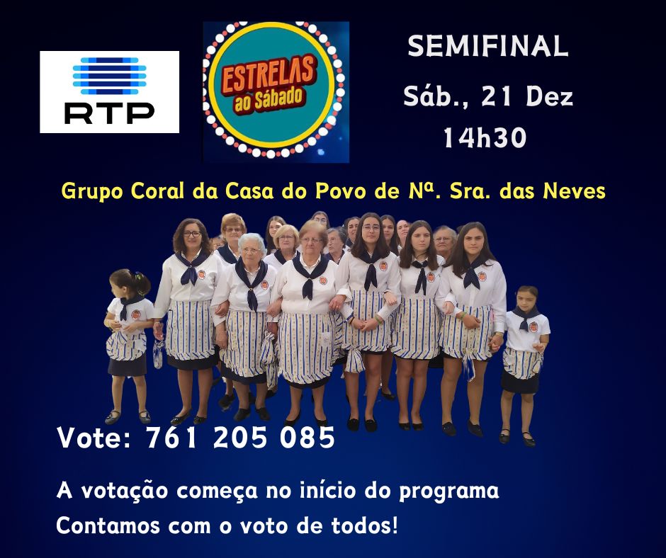 Grupo Coral Neves cartaz - Rádio Pax 2024